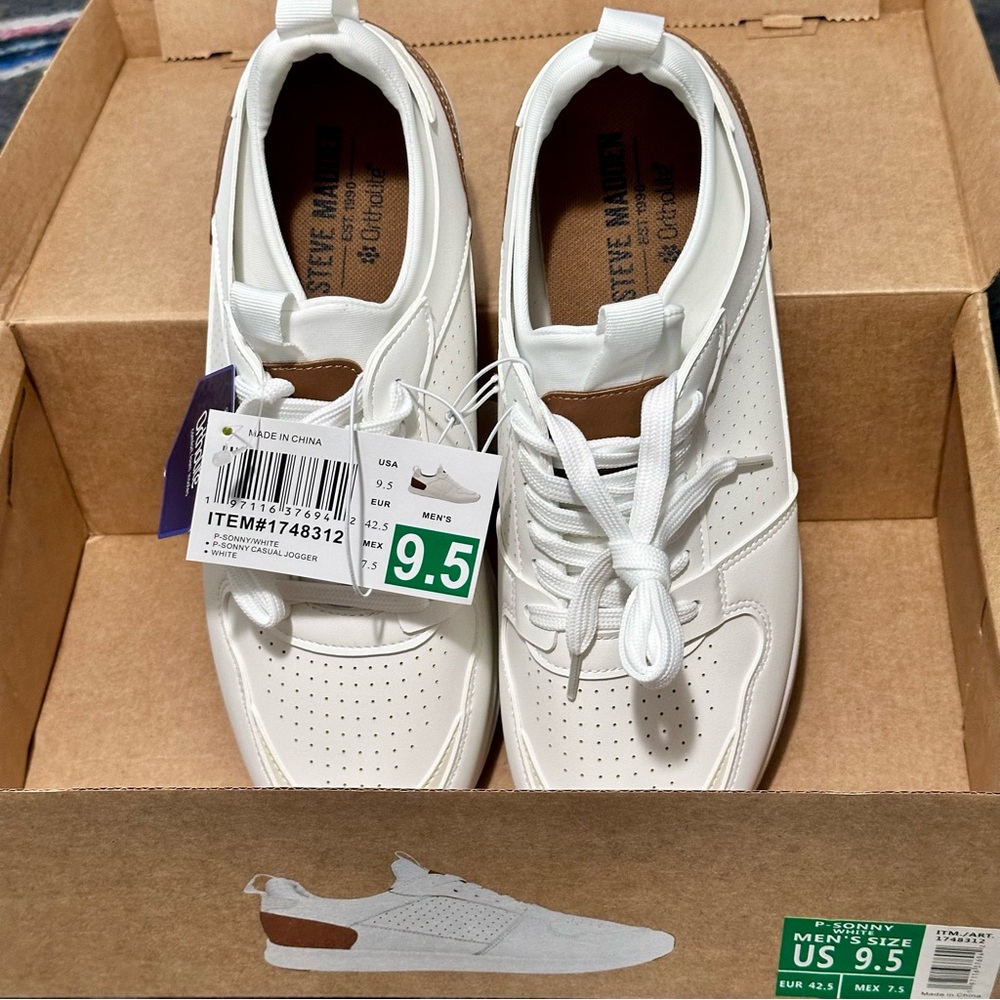 Price drop & low shipping -Steve Madden Men’s joggers sonny sneakers (US sz 9.5)